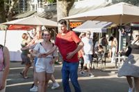 Beste Stimmung am Grünen Platz.
