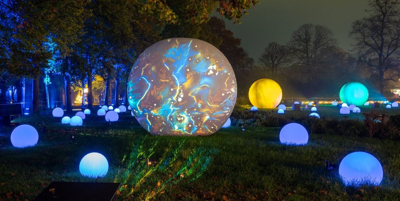 Der Christmas Garden in Stuttgart.