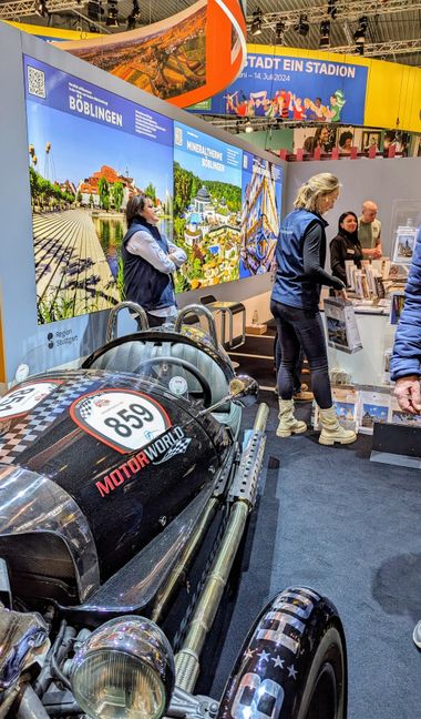 Auch die Motoworld präsetiert sich auf der CMT.