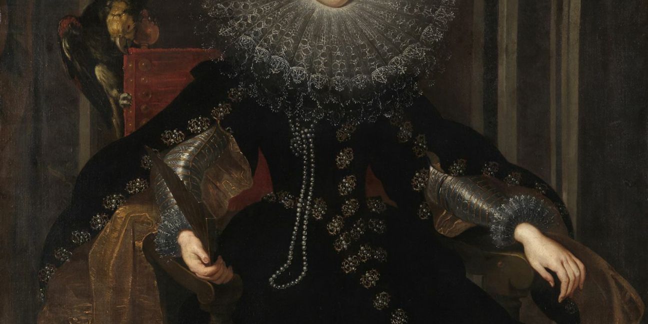 Da die Karlsruher Kunsthalle geschlossen wird, ist das Bild „Veronica Spinola Serra“ (1605-06) nun in der Staatsgalerie Stuttgart zu Gast.
 Foto: Staatliche Kunsthalle Ka..