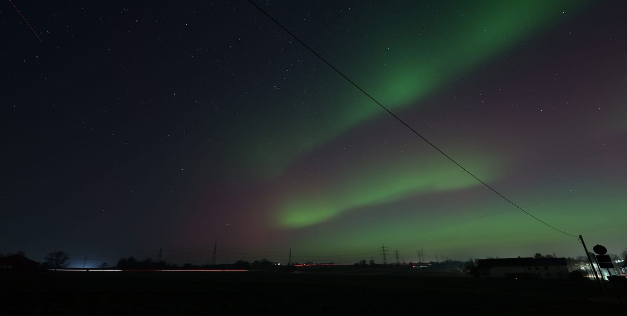 Polarlichter über Sindelfingen.