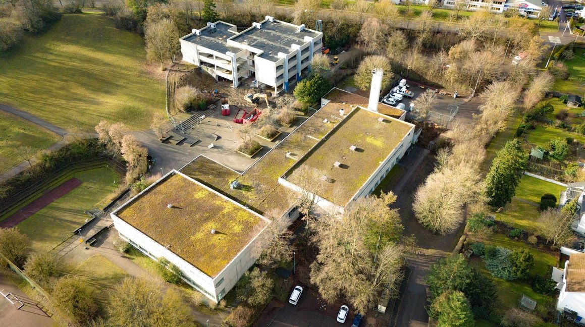 Das Rappenbaumareal aus der Vogelperspektive.