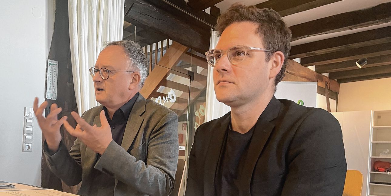SPD-Fraktionsvorsitzender Andreas Stoch (links) und SPD-Landtagsabgeordneter Florian Wahl.