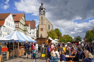 Viel los war am Wochenende auf dem Marktplatz und Schlossberg in Böblingen. Bild: Dettenmeyer