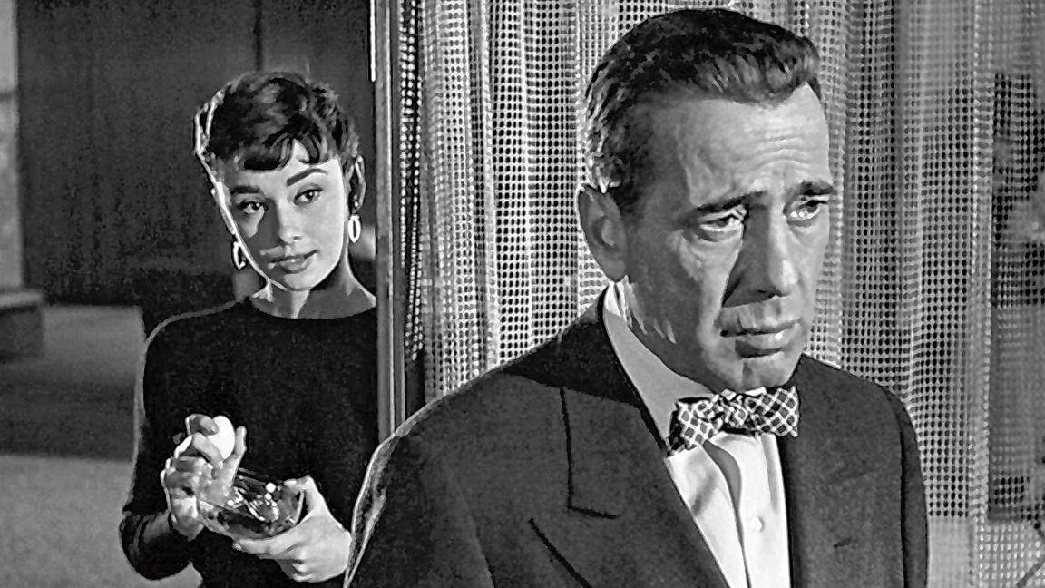 Audrey Hepburn und Humphrey Bogart in „Sabrina“.