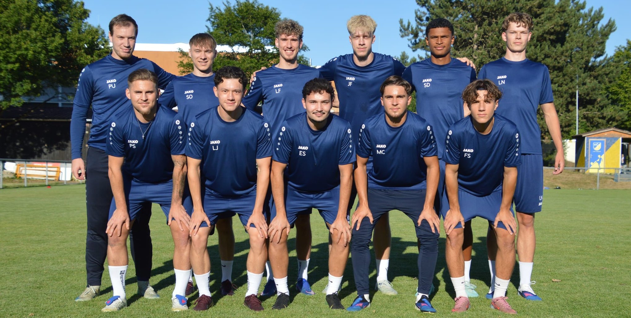 Die Neuzugänge des TSV Ehningen: Paul Ulmer, Sebastian Oehme, Luca Fenchel, Jannik Fortenbacher, Simon Danquah, Leon Nowak (hinten, von links); Phillip Seemann, Lion Janzen, Egemen Sarikaya, Marino Cerkez, Fabian Schrade (vorne, von links).  Es fehlen: Ad