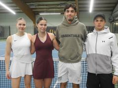 Von links: A-Finalisten mit Natalie Drobny (VfL Sindelfingen), Polina Gumeniuk (SV Böblingen), Eddie Schmidt (TC Herrenberg) und Kim Niethammer (SV Böblingen).