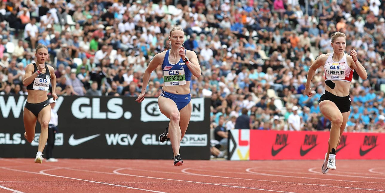 Jessica-Bianca Wessolly (Mitte) ist bei der Leichtathletik-WM in Tokio raus. Bild: Görlitz