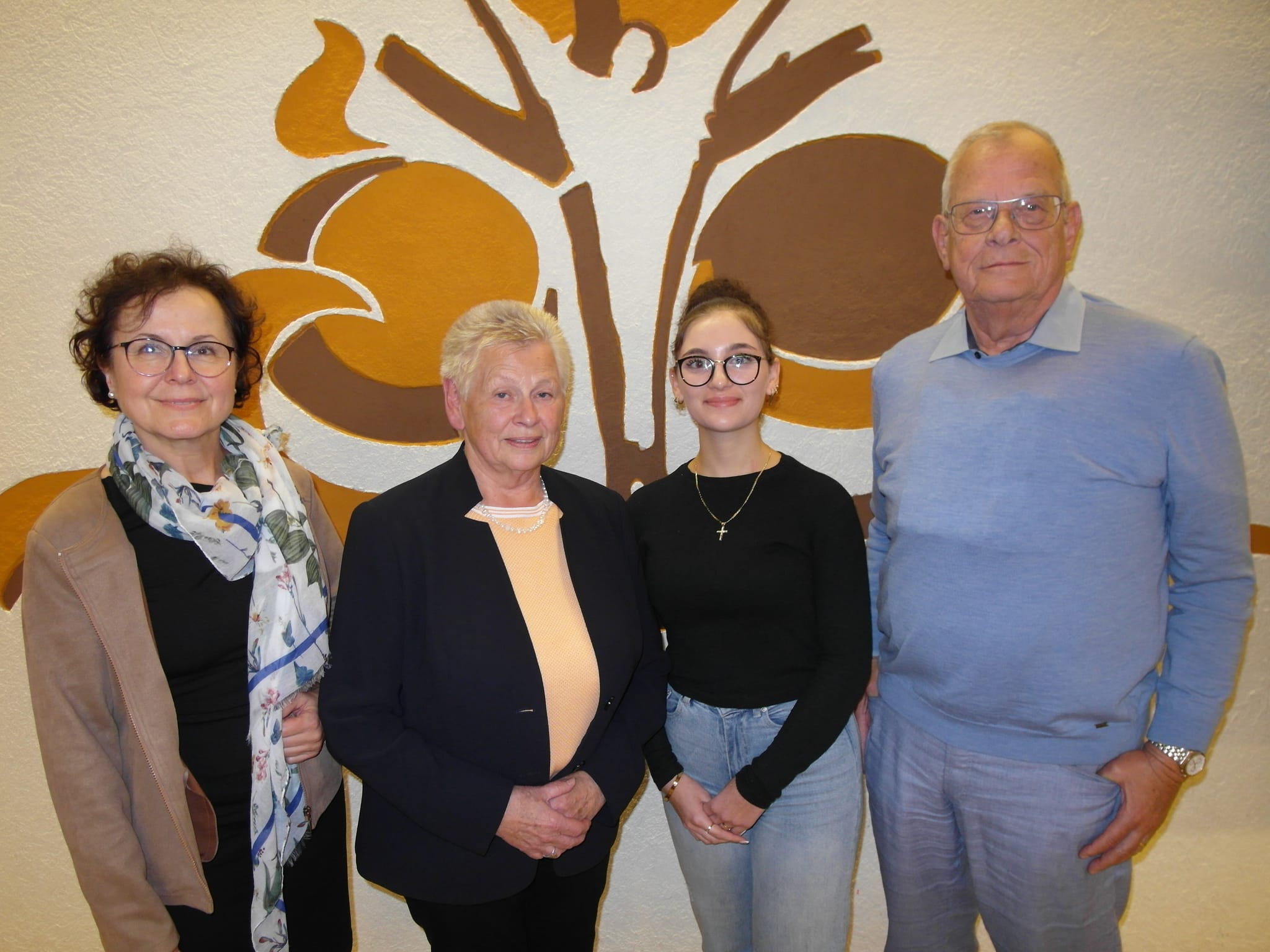 Aktiv für ISPAS: Birgit Wohland-Braun, Brigitte Stegmaier, Vanessa Ribillotta und Manfred Stock (von links).