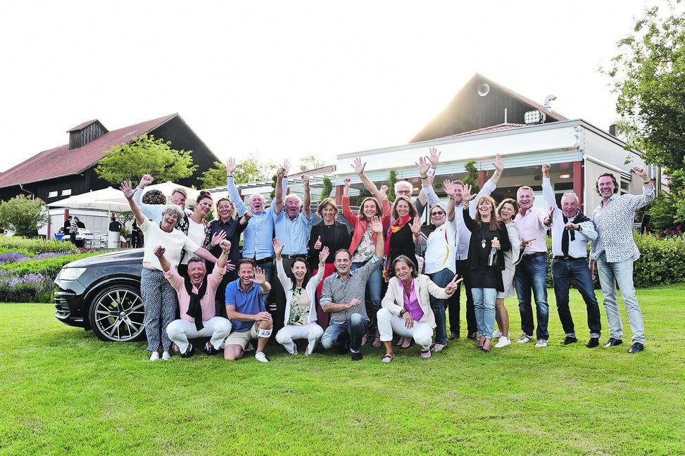 Die Stimmung war prächtig. Nicht zuletzt wegen des knappen 2:1-Erfolgs der deutschen Elf gegen Schweden. Bild: Wolfgang List