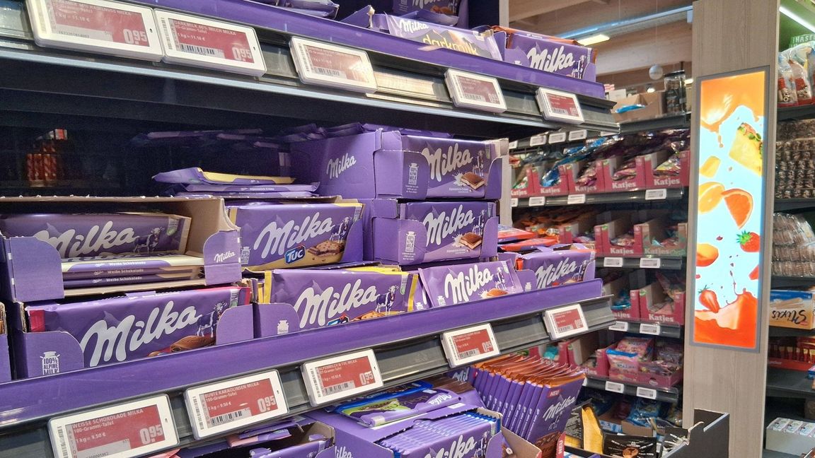 Milka-Schokolade ist im November und Dezember besonders gefragt.