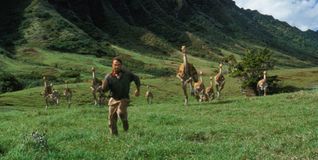 Sam Neill rennt um sein Leben im „Jurassic Park“.