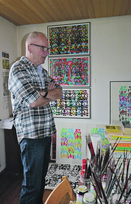 Lee Lichterloh in seinem Böblinger Atelier. Bild: Schilpp