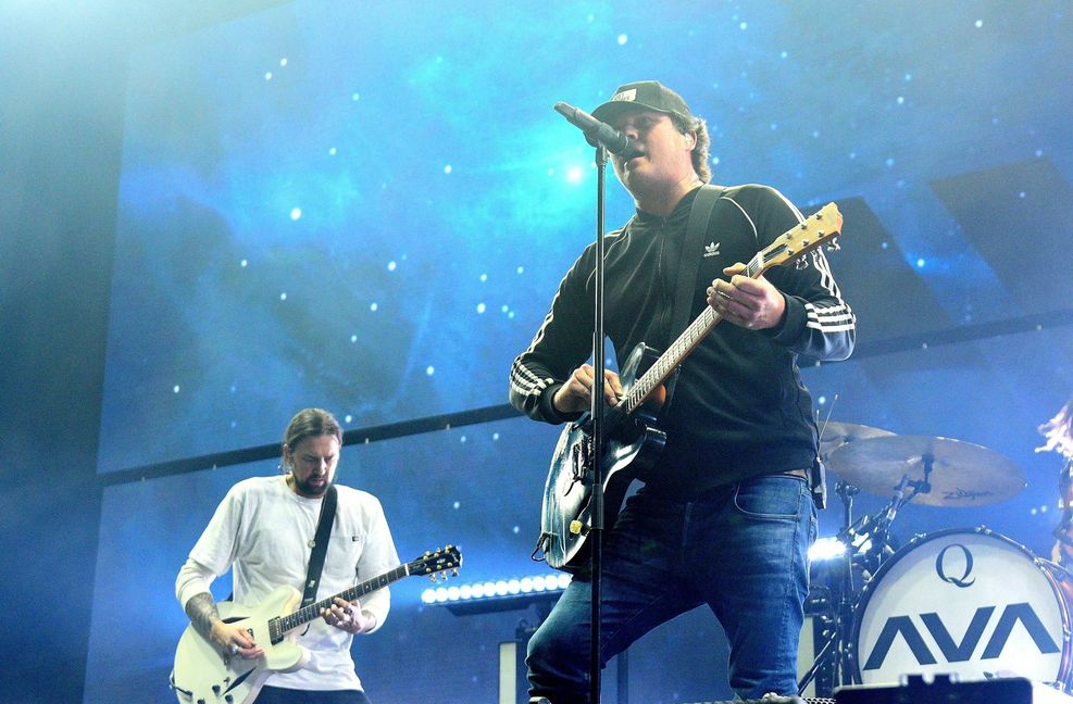 Bei der Band Blink-182 kündigte  DeLonge vor sechs Jahren. Für Rockmusik habe er kaum noch Zeit. Wenn, dann spielt er mit seiner derzeitigen Band Angels & Airwaves.
 Foto: www.imago-images.de