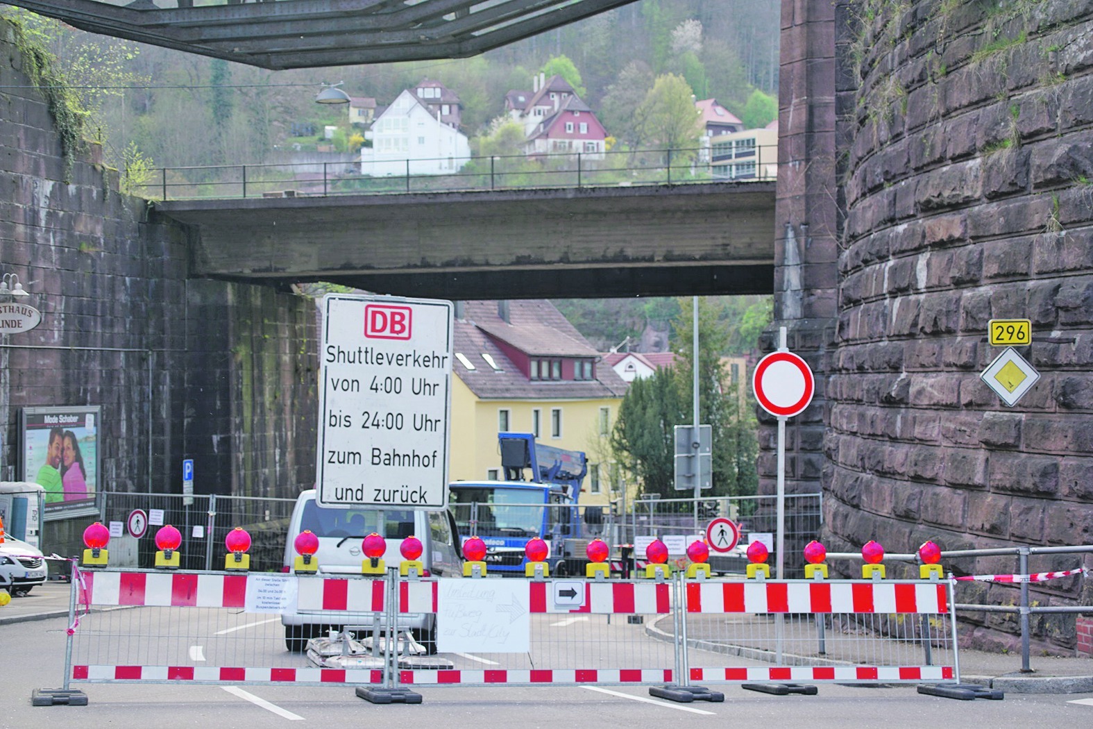 Akut einsturzgefährdet: die Brücke am Adlereck in Calw.  Bild: SDMG/Dettenmeyer