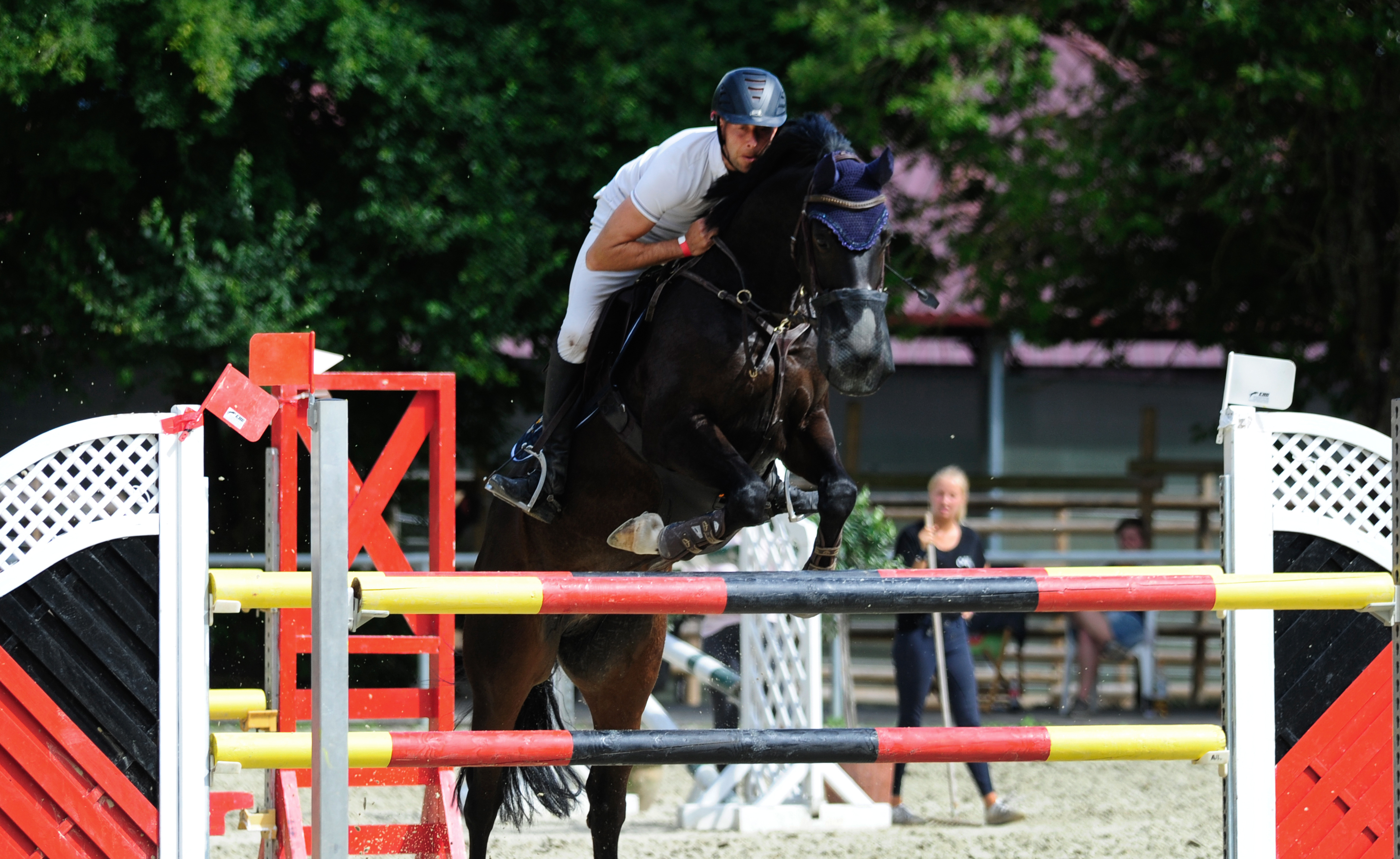 26.7.20 Reitturnier Sindelfingen - Sieger M-Springen Julian Stahl auf Prinz Paolino