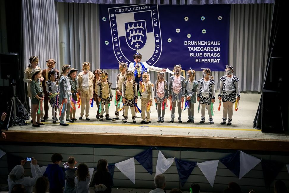 Bei der Kükengarde tanzen die Kleinsten bei Blau-Weiss Sindelfingen. Bild: z