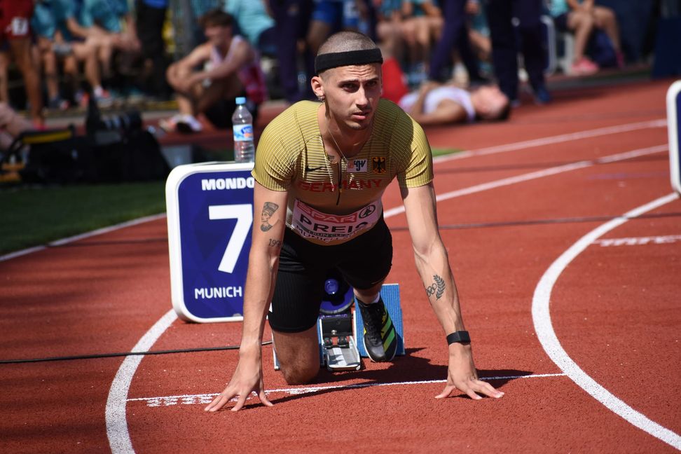 Hürdenläufer Conatntin Preis kommt in diesem Jahr noch nicht an seine Bestzeit von 2023 heran. Bilder: Schüttke