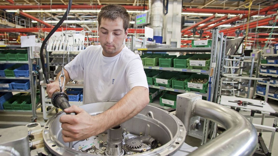 Getriebefertigung bei ZF – manche Regionen wie der Bodenseekreis sind abhängig von der Automobilproduktion und müssen sich stark wandeln.