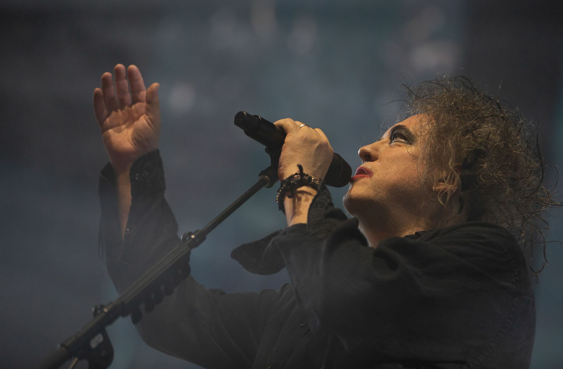 The Cure am Montagabend beim Auftritt in der Schleyerhalle