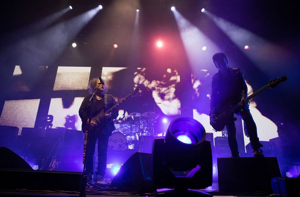 The Cure am Montagabend beim Auftritt in der Schleyerhalle