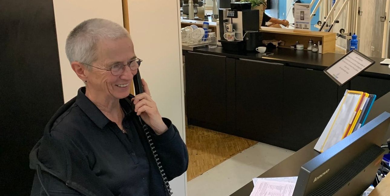 Ina Majer an der Servicetheke des Fitnessstudios im Paladion: Kaum zu glauben, dass es dieses Bild künftig nicht mehr gibt.