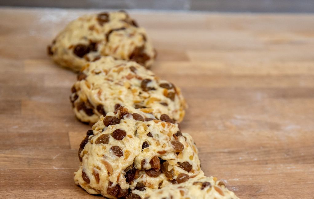 Warten auf die Formen.