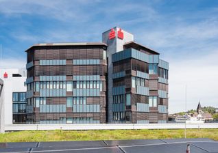 Bauteil II der Kreissparkasse Böblingen wird saniert.
