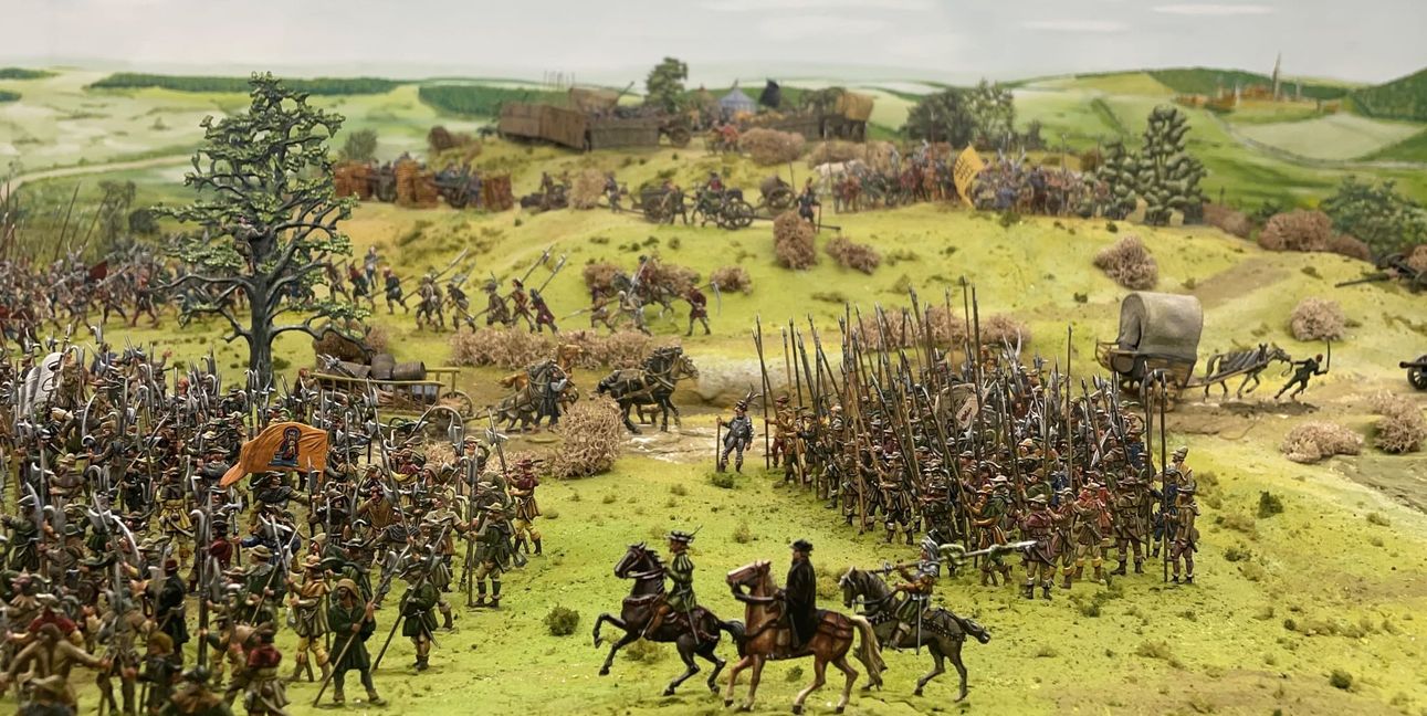 Ein Ausschnitt aus dem Diorama im Bauernkriegsmuseum Böblingen.