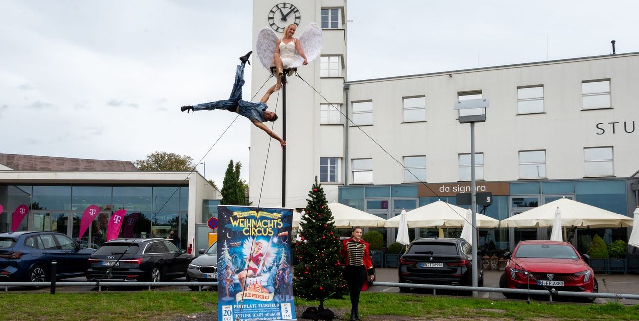Am 20. Dezember hat der Weihnachtszirkus auf dem Flugfeld Premiere.