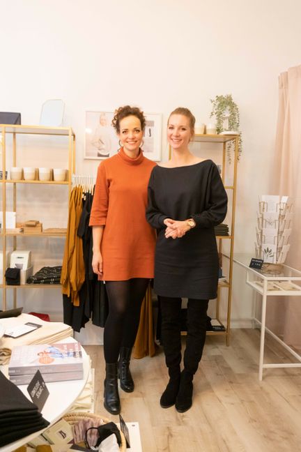 Tanja Kosar (rechts) und ihre Kollegin Elisa Graf-Neumann in ihrem ersten CEO-Gene Store im Breuningerland Sindelfinge. Bild: z