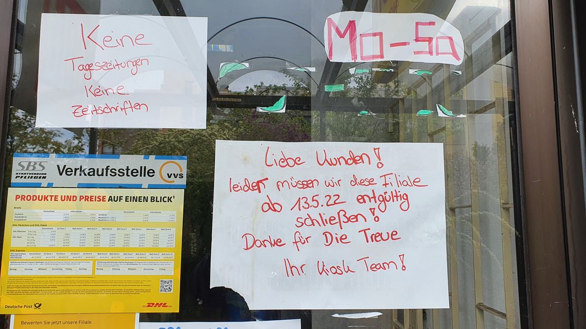 Schluss, Aus, Ende: Der Kiosk im Sindelfinger Stadtteil Hinterweil hat ab heute zu. Doch der nächste Pächter ist schon in Sicht.   Bild: Dettenmeyer