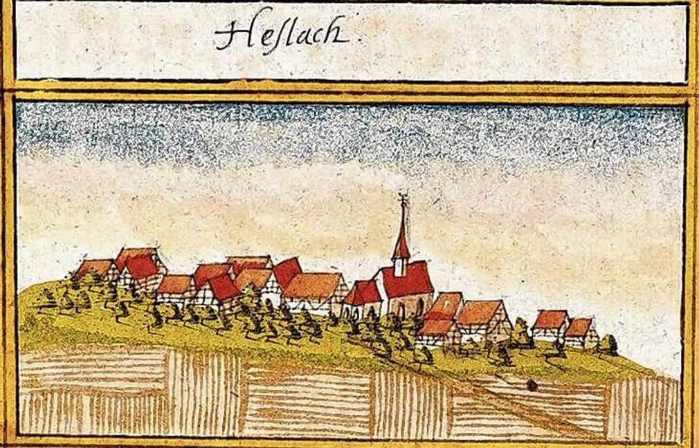 Eine Darstellung Haslachs auf den Kieserschen Forstkarten um 1680 bis 1690. Foto: Landesarchiv