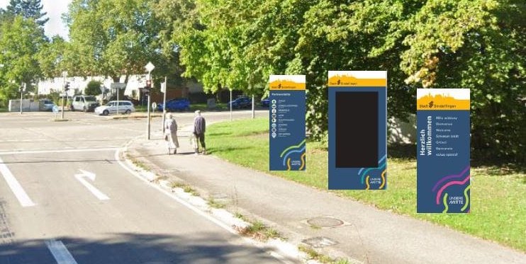 So in etwa wird der Stadteingang an der Leonberger Straße aussehen.Bild: z