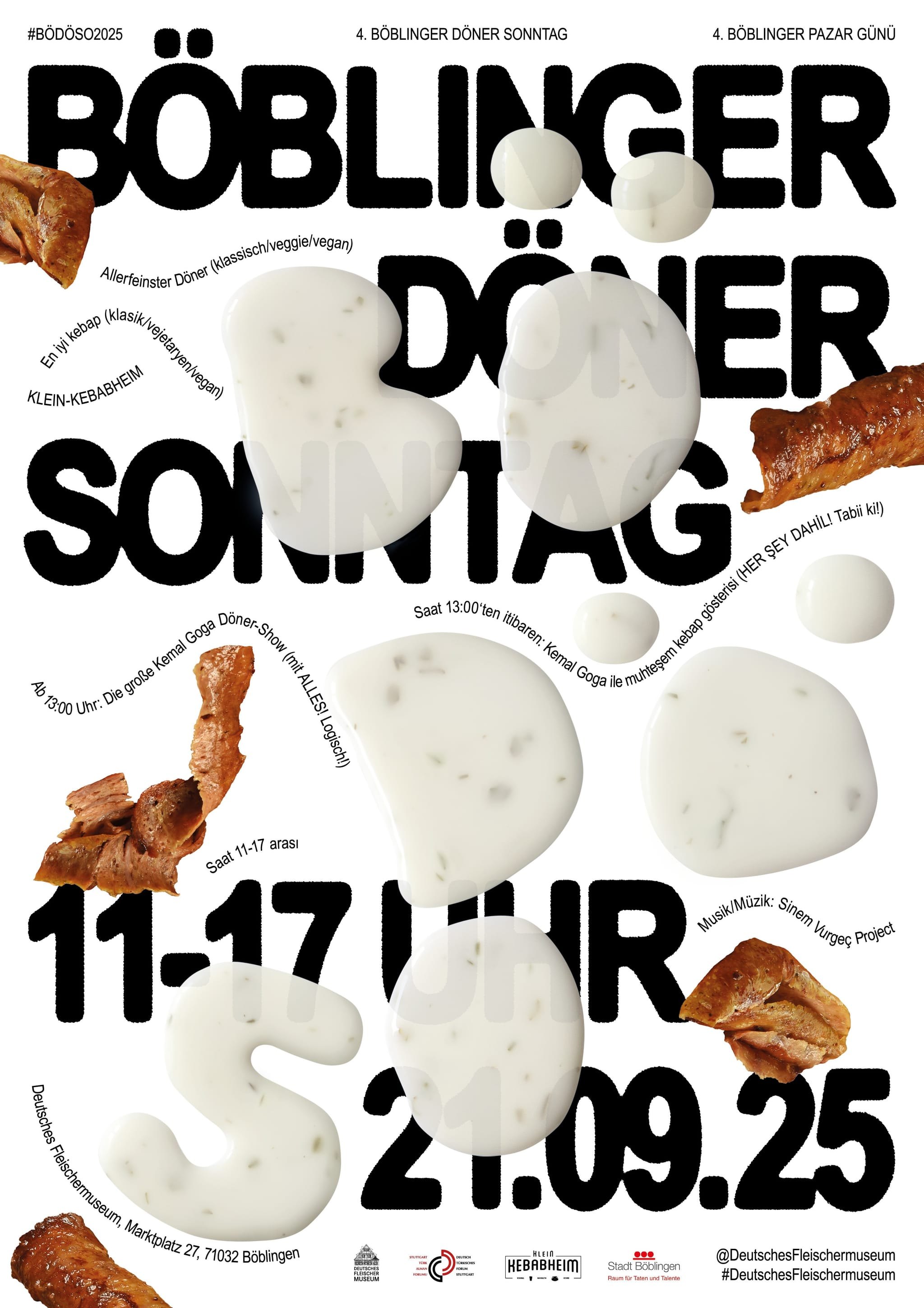 Das Plakat zum Böblinger Dönersonntag.