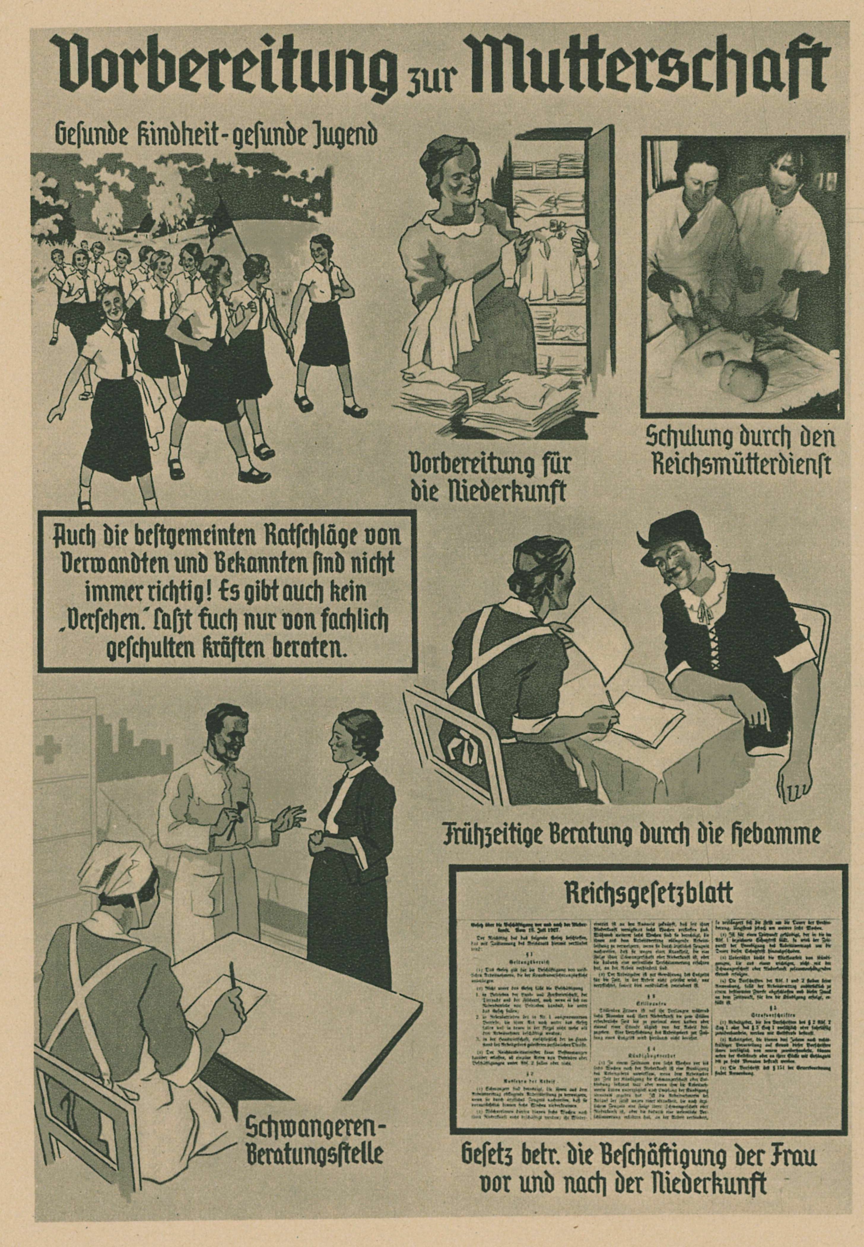 Die Nazis wollten viele deutsche Großfamilien. Eine finanzielle Unterstützung gab es aber nicht. Bild: Stadtmuseum Sindelfingen