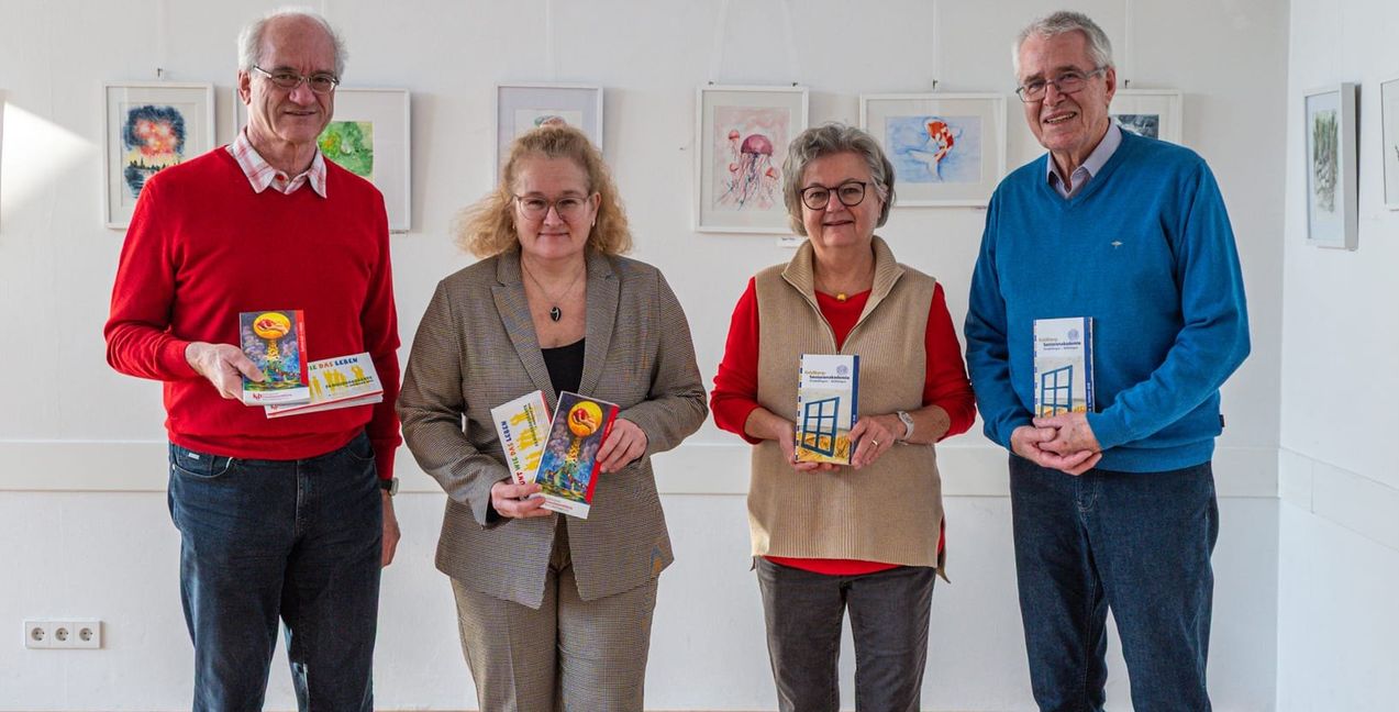 Das Programmteam: Harald Sterzinger, Prof. Dr. Ute Reuter (KEB), Susanne Fuchs und Franz Kugler (Goldberg-Seniorenakademie).