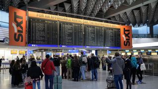 Zahlreiche Flugausfälle in Frankfurt.