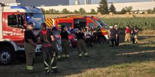 Der Feuerwehreinsatz auf den Feldern zwischen Böblingen und Dagersheim.