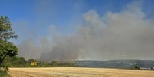 Der Feuerwehreinsatz auf den Feldern zwischen Böblingen und Dagersheim.