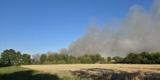 Der Feuerwehreinsatz auf den Feldern zwischen Böblingen und Dagersheim.