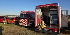 Der Feuerwehreinsatz auf den Feldern zwischen Böblingen und Dagersheim.