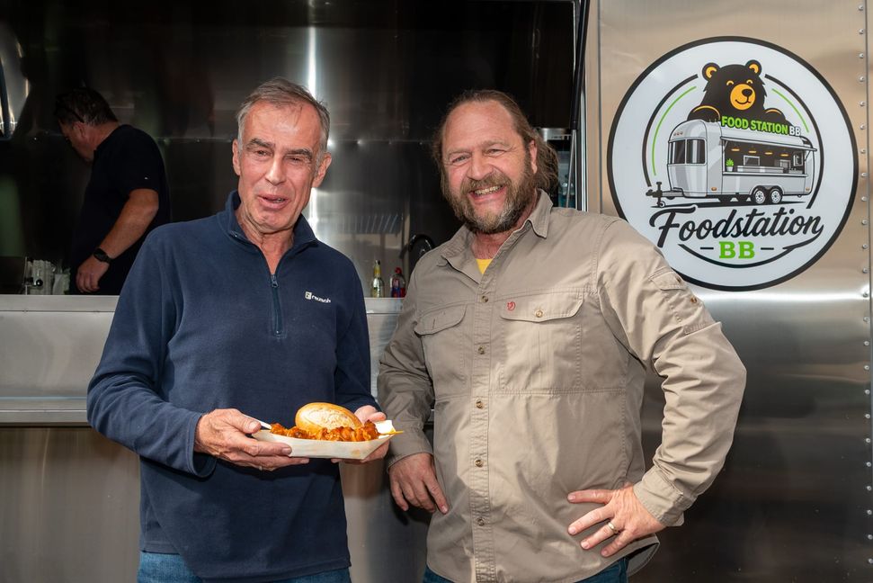 Michael Bauer und Hartmut "Hardy" Scheibke (rechts).
