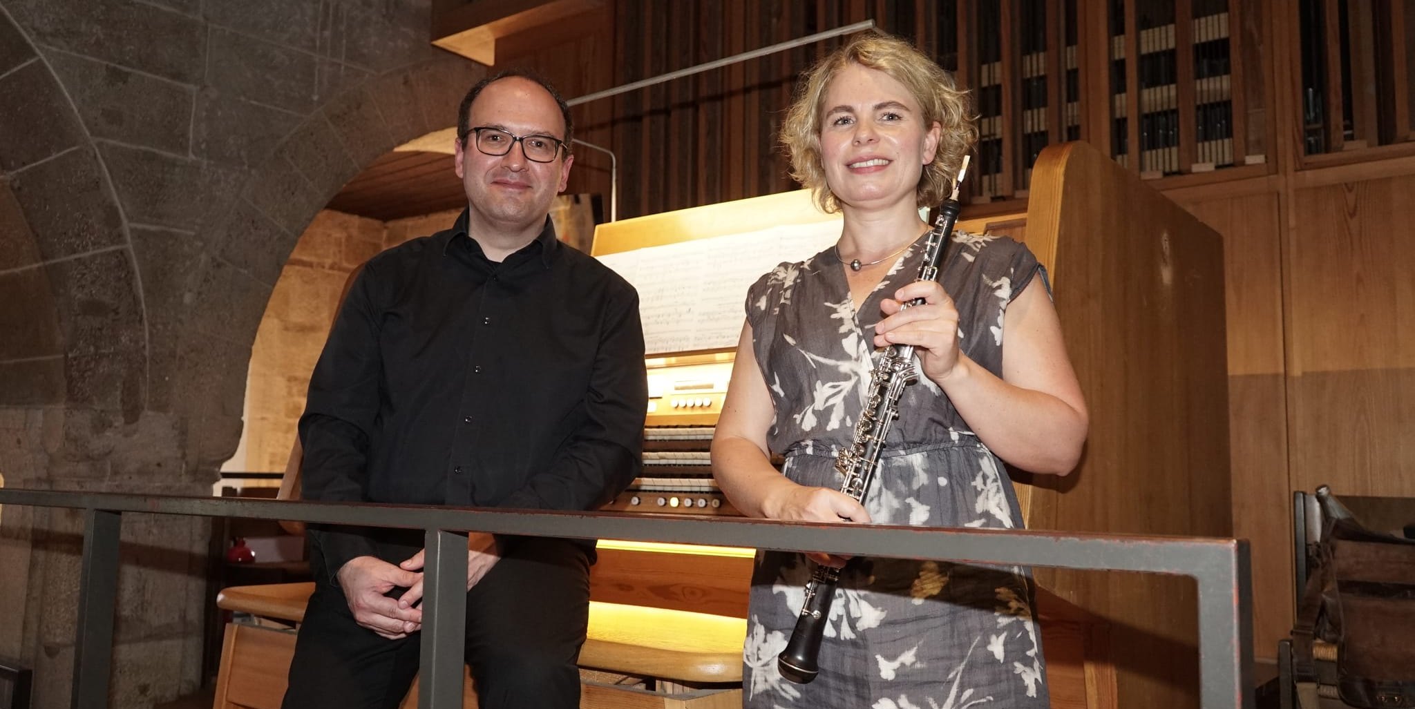Organist und Oboistin