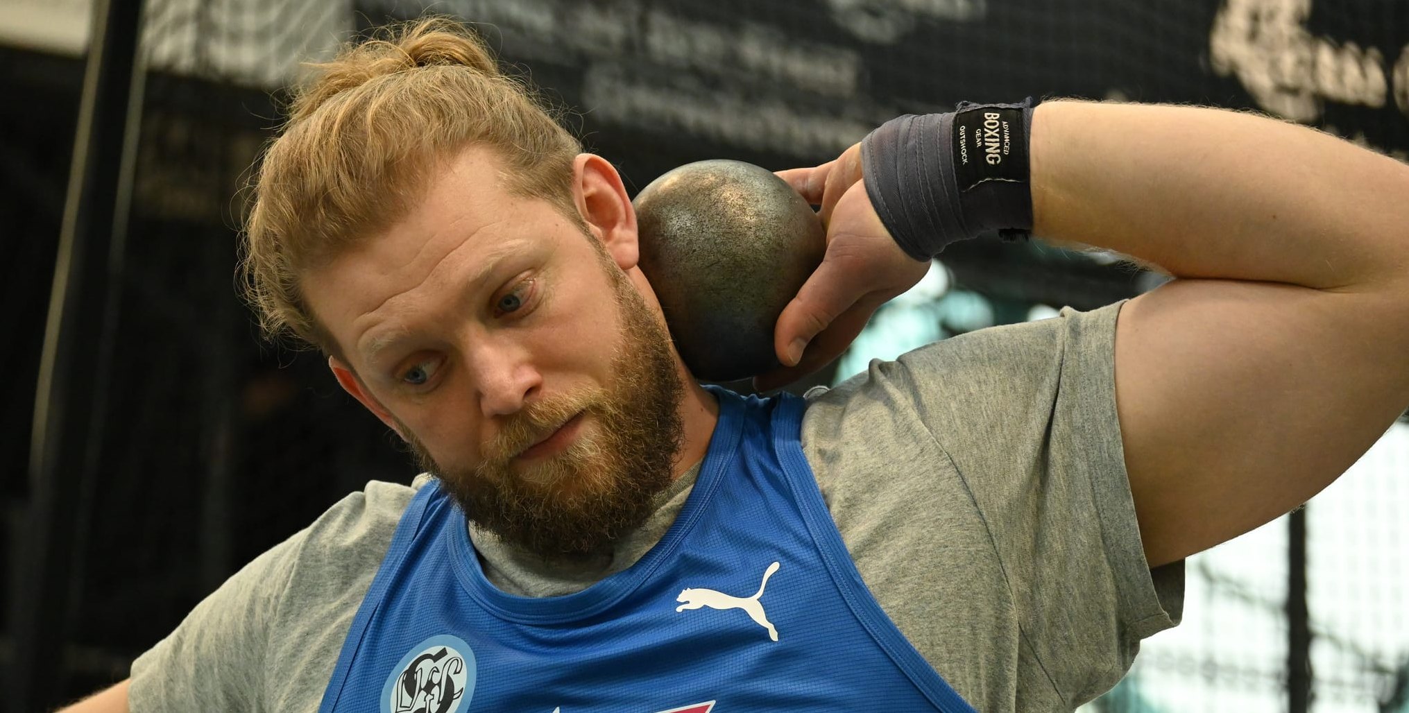 Der Sindelfinger Kugelstoßer Silas Ristl greift in der sächsischen Landeshauptstadt nach einer Medaille. Bild: Schüttke
