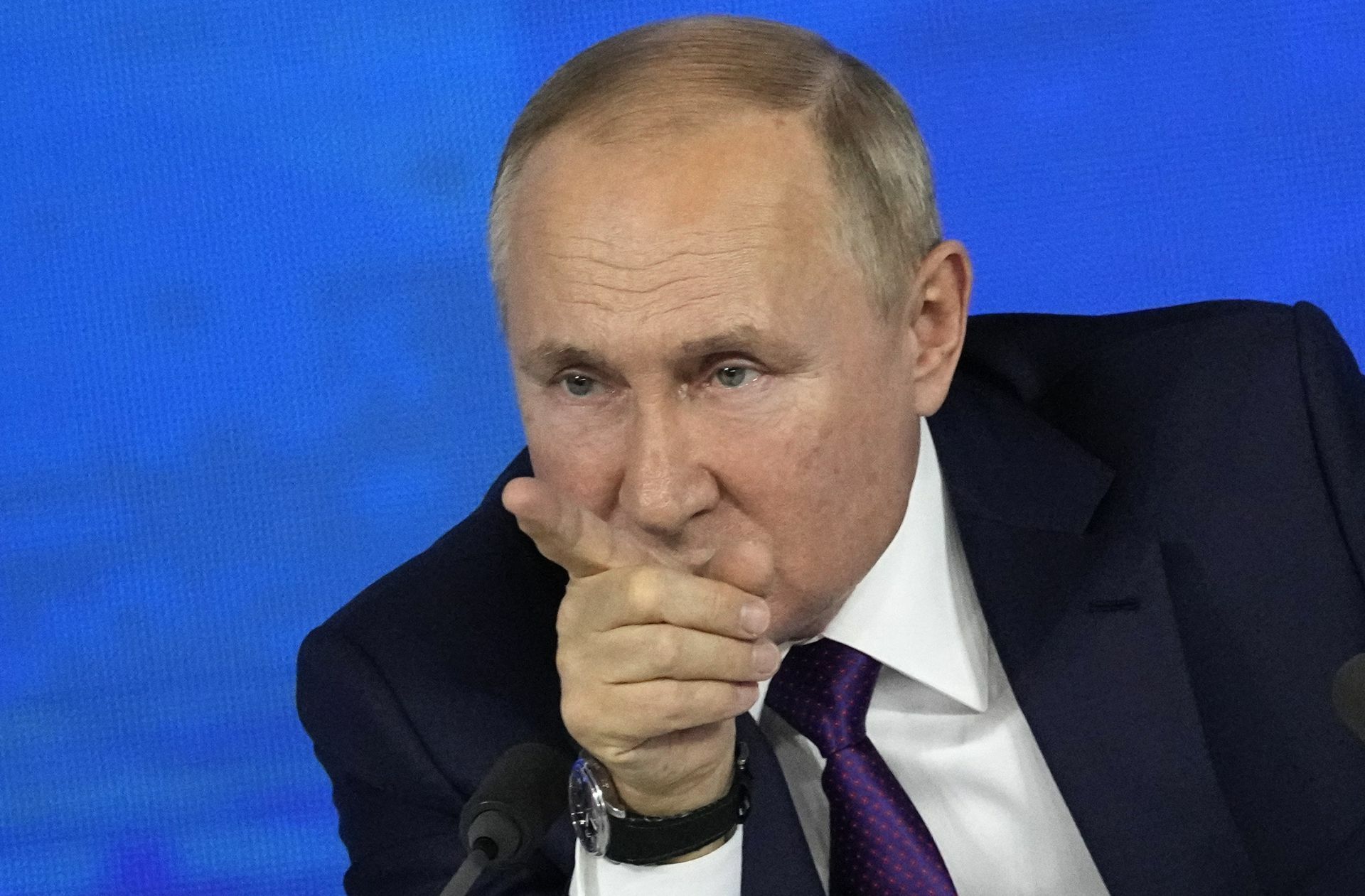 Russlands Präsident setzt auf Provokation.
 Foto: dpa/Alexander Zemlianich..