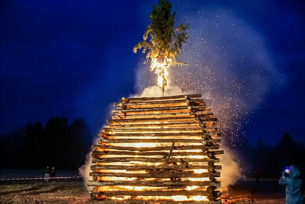 Das Funkenfeuer in Magstadt.