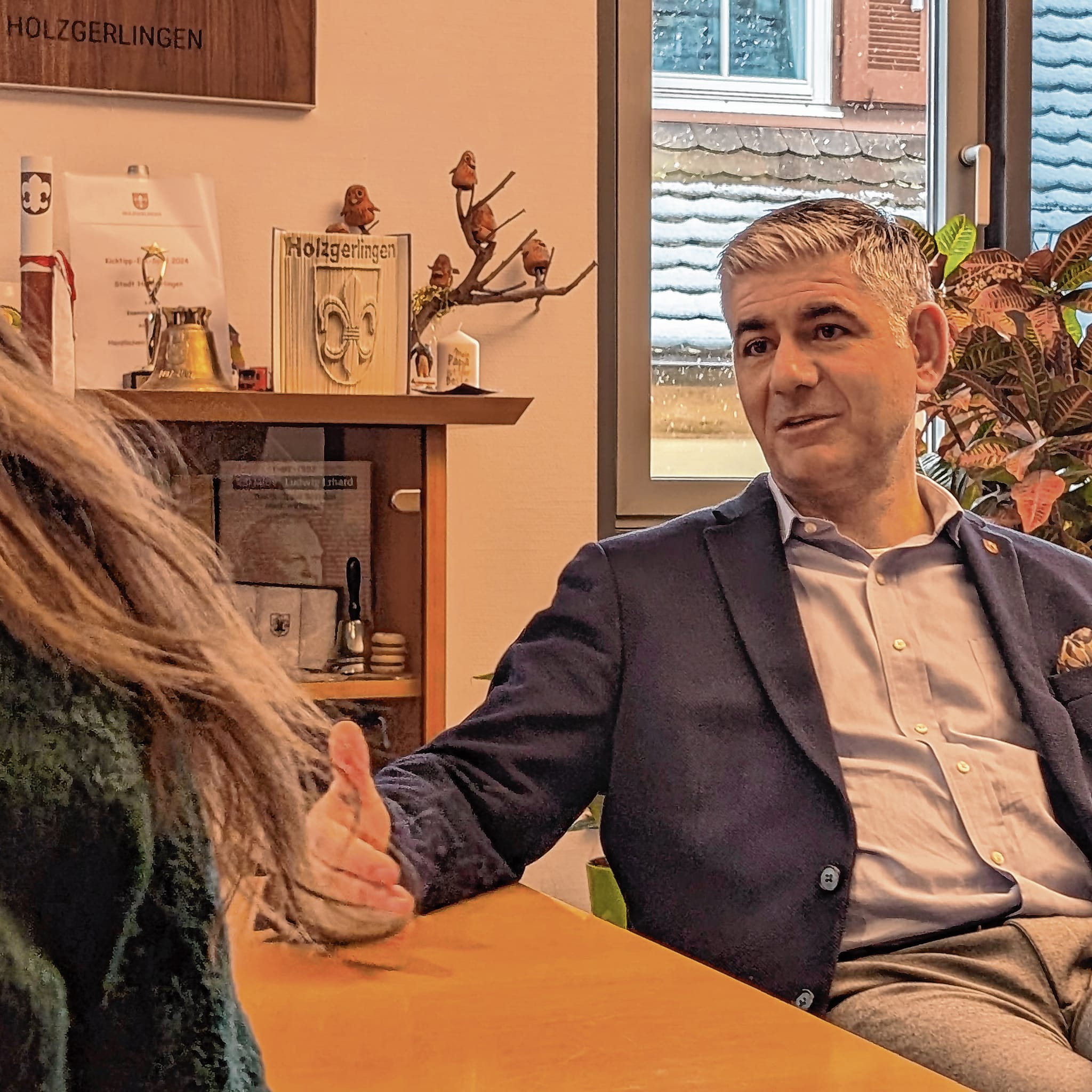 Ioannis Delakos liebt seinen Job als Bürgermeister in Holzgerlingen.