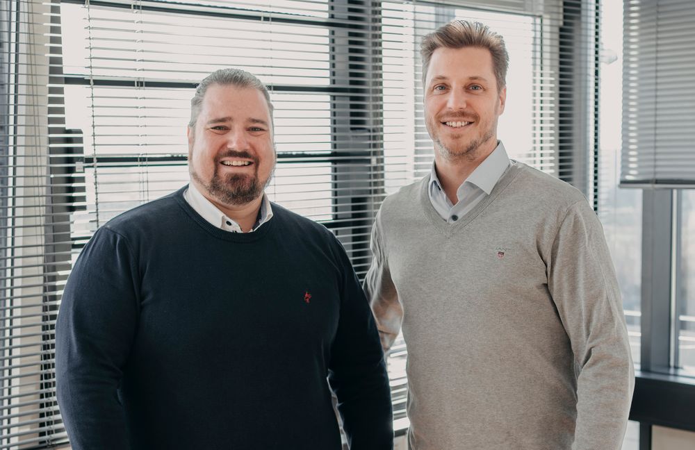 Die Gründer von UV Energy: Felix Gerhardt (links) und Steffen Theurer.