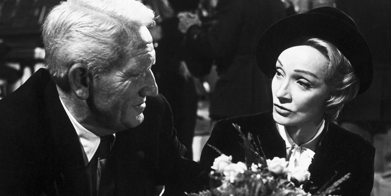Spencer Tracy und Marlene Dietrich in „Das Urteil von Nürnberg“.